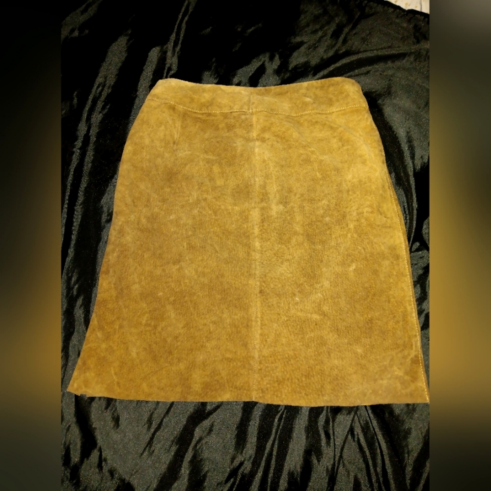 Vintage Express Skirt from 1990s 100% leather